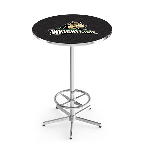 42" Chrome Wright State Pub Table